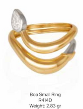 Load image into Gallery viewer, L’Atelier Nawbar 18k Boa Ring with diamond head
